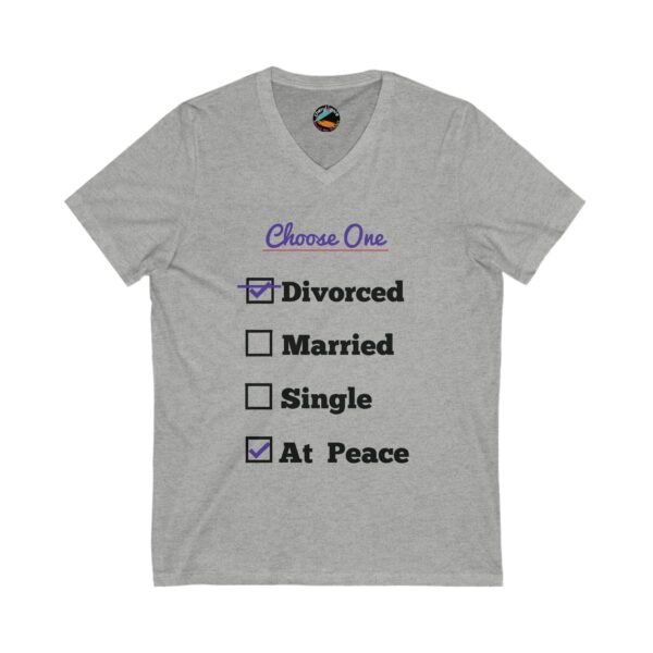 Cheryl H Gore | Divorced | Unisex Jersey Short Sleeve V-Neck Tee | S - 2XL