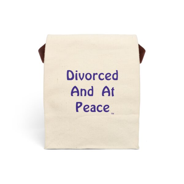 Cheryl H Gore | At Peace | Canvas Lunch Bag With Strap | 12.5 x 8" x 5.5" - Image 2