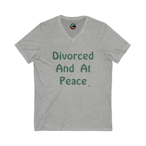 Cheryl H Gore | At Peace | Unisex Jersey Short Sleeve V-Neck Tee | S - 2XL