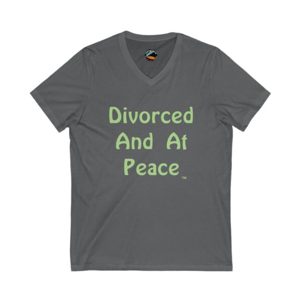 Cheryl H Gore | At Peace | Unisex Jersey Short Sleeve V-Neck Tee | S - 2XL - Image 5