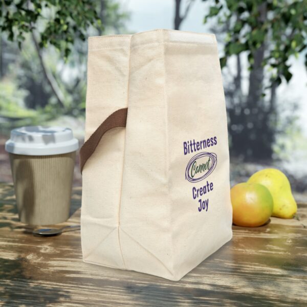 Cheryl H Gore | Create Joy | Canvas Lunch Bag With Strap | 12.5" x 8" x 5.5" - Image 5