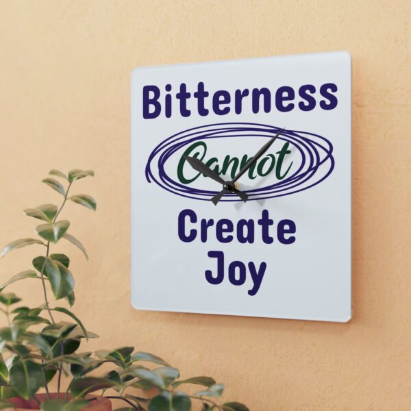 Cheryl H Gore | Create Joy | Acrylic Wall Clock | Round Or Square | 10.75" x 10.75"