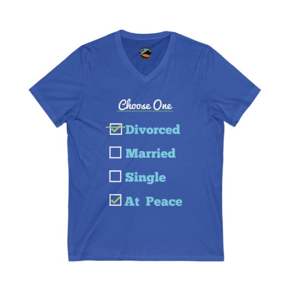 Cheryl H Gore | Divorced | Unisex Jersey Short Sleeve V-Neck Tee | S - 2XL