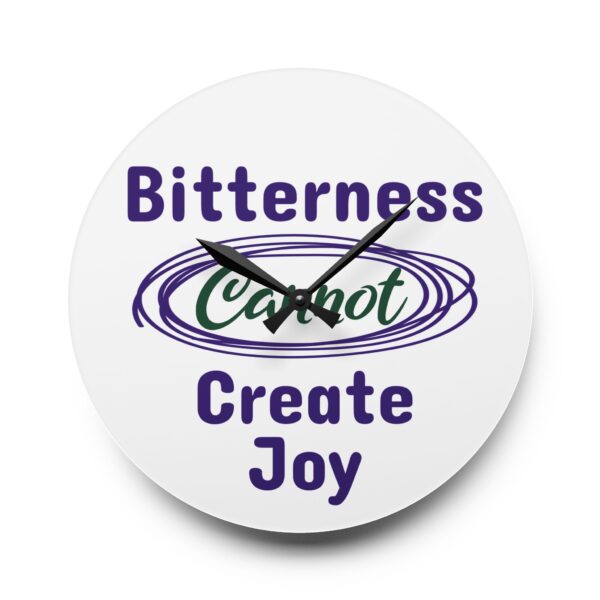 Cheryl H Gore | Create Joy | Acrylic Wall Clock | Round Or Square | 10.75" x 10.75" - Image 5