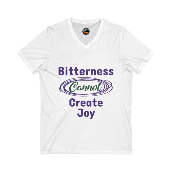 Cheryl H Gore | Create Joy | Unisex Jersey Short Sleeve V-Neck Tee | S - 2XL - Image 3