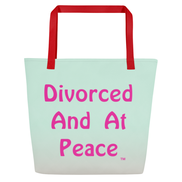 Cheryl H Gore | At Peace | Large Tote Bag With Pocket 16" x 20" - Image 2