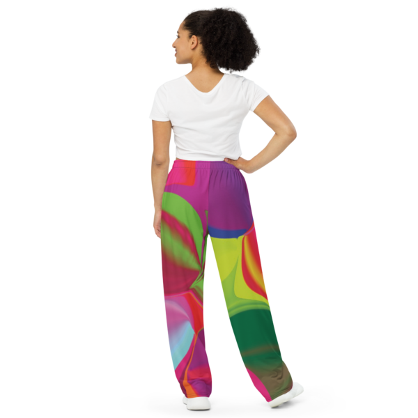 Cheryl H Gore | Shaking The Happiness Tree | Unisex Wide-Leg Pants  With Pockets | 2SX - 6XL - Image 3