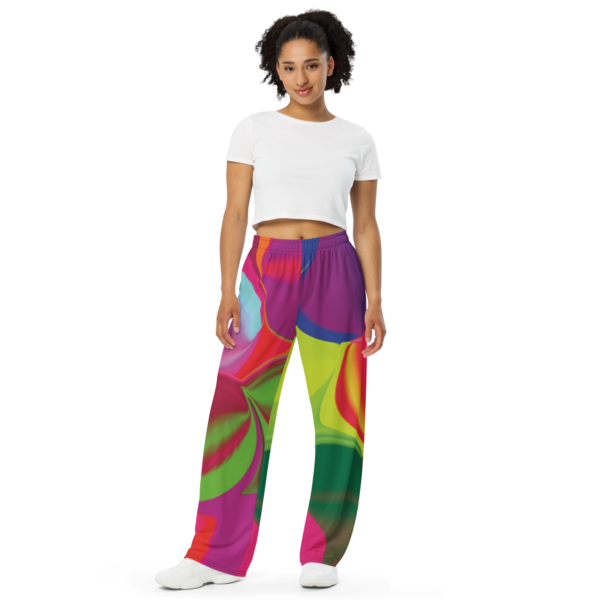 Cheryl H Gore | Shaking The Happiness Tree | Unisex Wide-Leg Pants  With Pockets | 2SX - 6XL