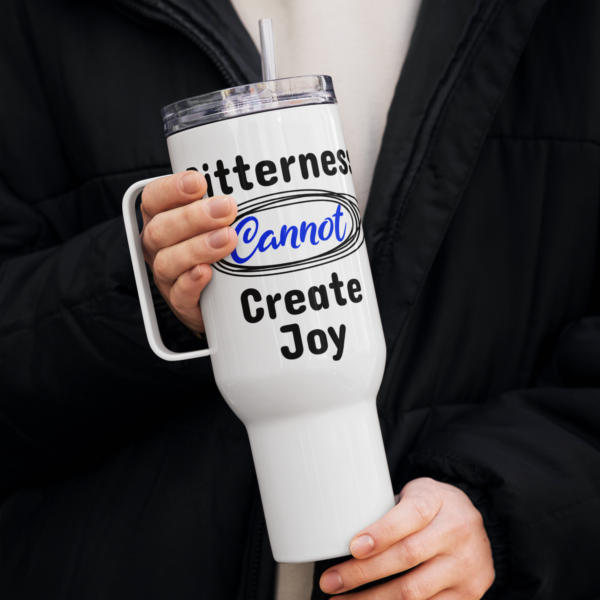 Cheryl H Gore | Create Joy | Stainless Steel | Travel Mug With Handle | 25oz - 40oz - Image 4