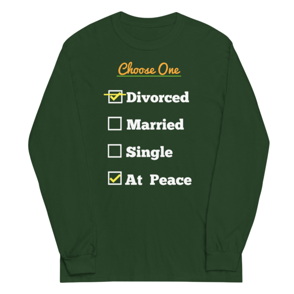 Cheryl H Gore | Divorced | Pre-Shrunk | Men’s Long Sleeve Shirt | S - 4XL - Image 11