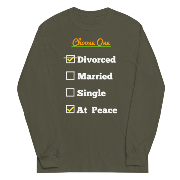 Cheryl H Gore | Divorced | Pre-Shrunk | Men’s Long Sleeve Shirt | S - 4XL - Image 6