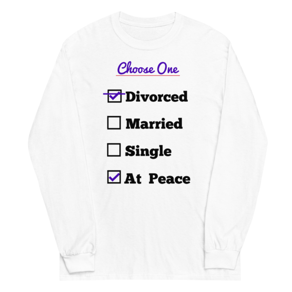 Cheryl H Gore | Divorced | Pre-Shrunk | Men’s Long Sleeve Shirt | S - 4XL - Image 10