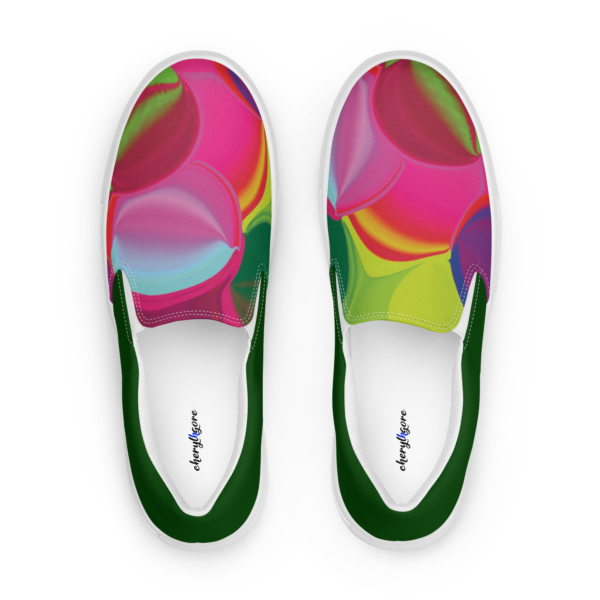 Cheryl H Gore | Shaking The Happiness Tree | Men’s Slip-On Sneakers | 5 - 13 - Image 3