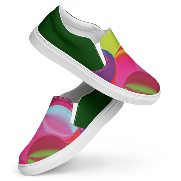 Cheryl H Gore | Shaking The Happiness Tree | Men’s Slip-On Sneakers | 5 - 13 - Image 4