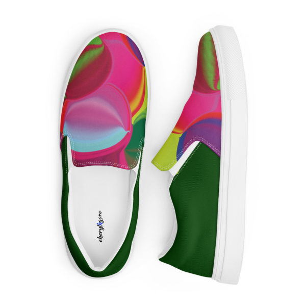 Cheryl H Gore | Shaking The Happiness Tree | Men’s Slip-On Sneakers | 5 - 13 - Image 5