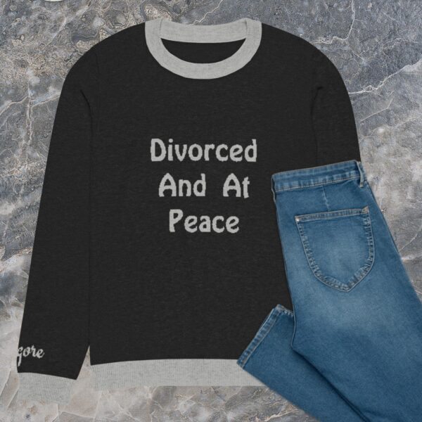 Cheryl H Gore | At Peace | Knitted Crew Neck Sweater | Unisex Sizing | 3XS - 3XL - Image 2