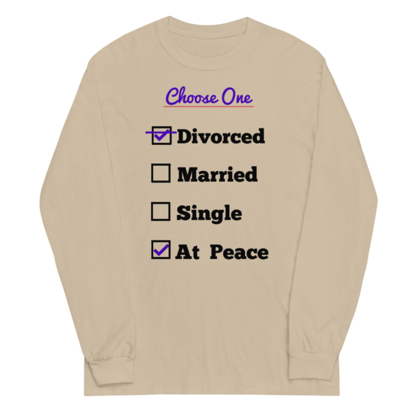 Cheryl H Gore | Divorced | Pre-Shrunk | Men’s Long Sleeve Shirt | S - 4XL - Image 6