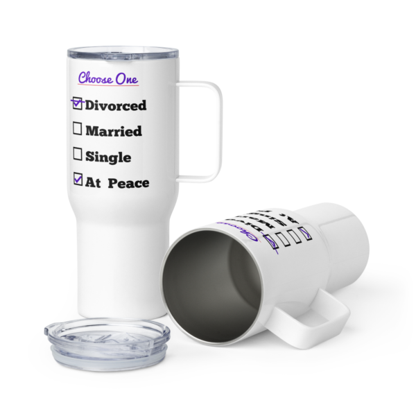 Cheryl H Gore | Divorced | Stainless Steel | Travel Mug With Handle | 25oz - 40oz - Image 5