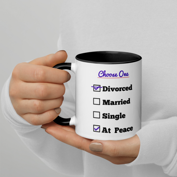 Cheryl H Gore | Divorced | Mug With Color Inside 11oz - 15oz - Image 4