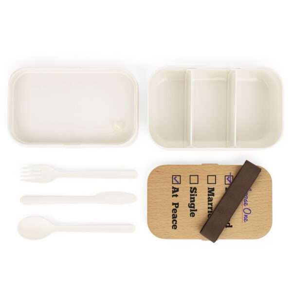 Cheryl H Gore | Divorced | Wood Tray | Bento Lunch Box | 7.7" x 4.7" x 2.4" - Image 3