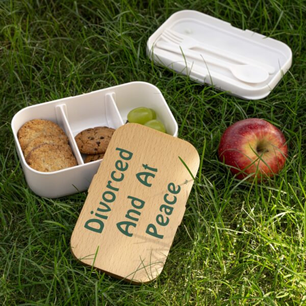 Cheryl H Gore | At Peace | Wood Tray | Bento Lunch Box | 7.7" x 4.7" x 2.4" - Image 5