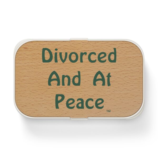 Cheryl H Gore | At Peace | Wood Tray | Bento Lunch Box | 7.7" x 4.7" x 2.4" - Image 2