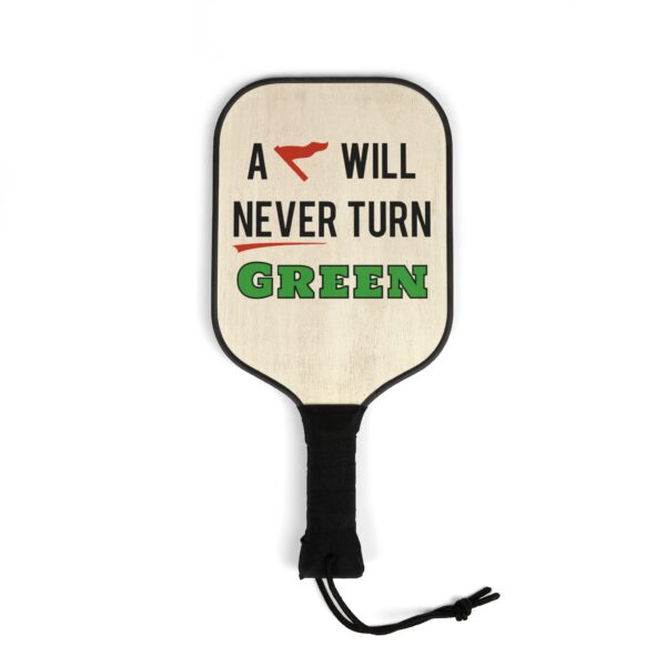 Cheryl H Gore | A Red Flag | Pickleball Kit | 2 Wooden Paddles 2 Plastic Balls | 7.5" x 15.5" - Image 3