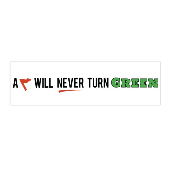 Cheryl H Gore | A Red Flag | Bumper Sticker | 11" x 3" - Image 2