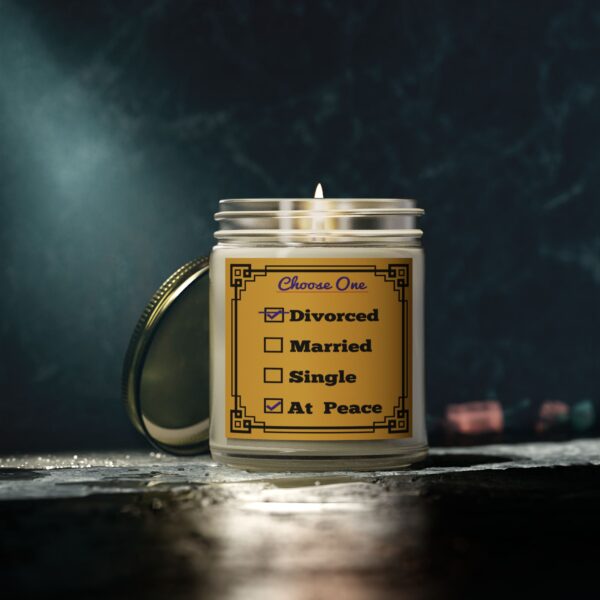 Cheryl H Gore | Divorced | Candle | Hand-Poured | Amber And Clear Jars | 9 Different Scents | 4oz - 9oz - Image 9