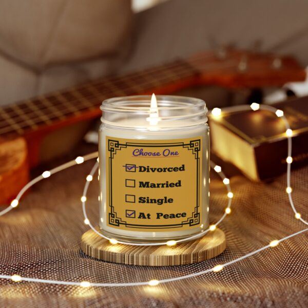 Cheryl H Gore | Divorced | Candle | Hand-Poured | Amber And Clear Jars | 9 Different Scents | 4oz - 9oz - Image 11