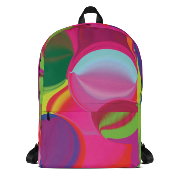 Cheryl H Gore | Shaking The Happiness Tree |  Medium Size Backpack | 16" x 12" x 3" - Image 2