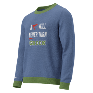 Cheryl H Gore | A Red Flag | Knitted Crew Neck Sweater | Unisex Sizing | 3XS - 3XL