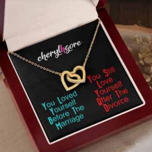 Cheryl H Gore | 2 Hearts | 14k White Or 18k Yellow Gold | Necklace | 18" - 22"